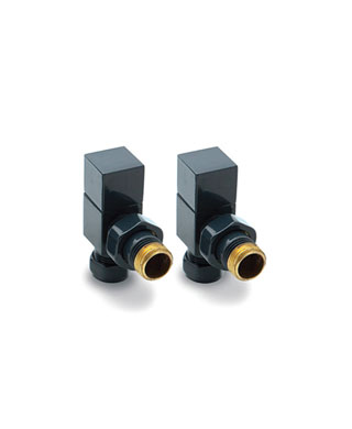 Square Anthracite Angled Valves