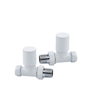 White Straight Valves